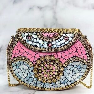 RAMLA Mosaic Beverly Hills Clutch Bag